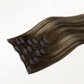 Ash brown balayage Clip-ins 120g